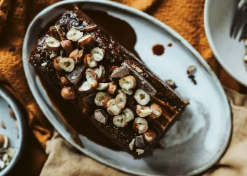 Шоколадно-банановий кекс