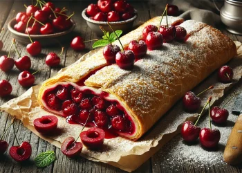 Рецепт штруделя з вишнею