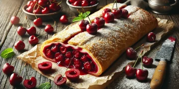 Рецепт штруделя з вишнею