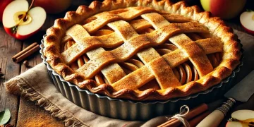 Яблучний пиріг з корицею