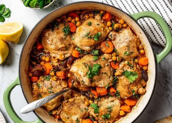 Марокканський тажин з куркою та оливками