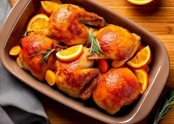 Курка з апельсинами