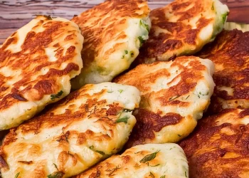 Ліниві пиріжки з ковбасою та сиром