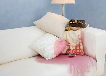 Як вивести плями від червоного вина з дивана