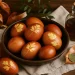 Як пофарбувати яйця цибулевим лушпинням