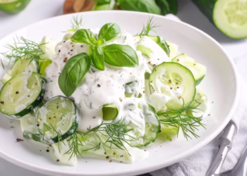 Салат Мізерія — рецепт огіркового салату